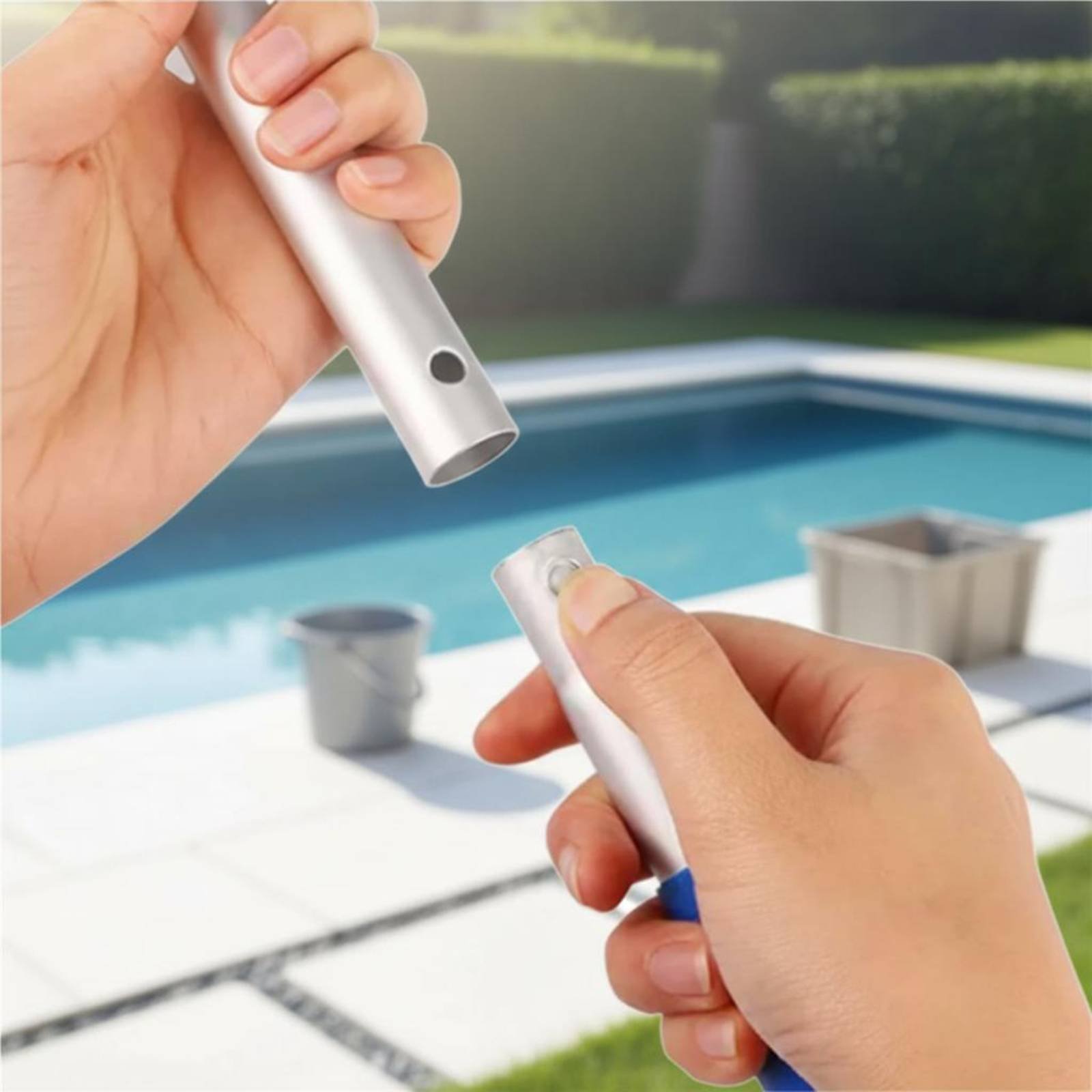 Pool Skimmer Net - Abnehmbares Pool-Blattfangnetz, einfach zu bedienender Pool-Skimmer