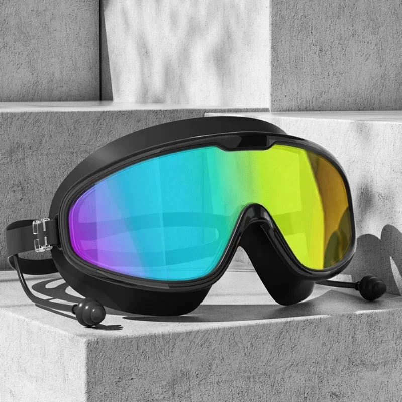 Swim Goggles Anti Fog Uv - Spiegelnde Schwimmbrille für Erwachsene – Antibeschlag,