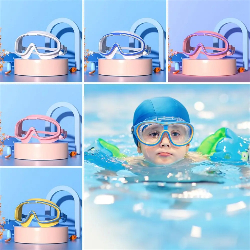 Swim Goggles Anti Fog Uv - Professionelle Antibeschlag-Schwimmbrille mit Ohrstöpseln, Weitsicht, großer