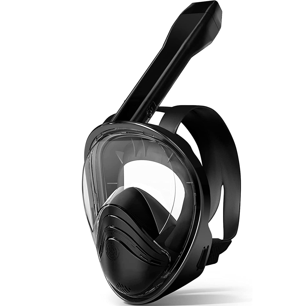 Snorkel Mask Full Face - Neue Vollgesichts-Tauchmaske mit verbessertem Atemsystem, Antibeschlag,