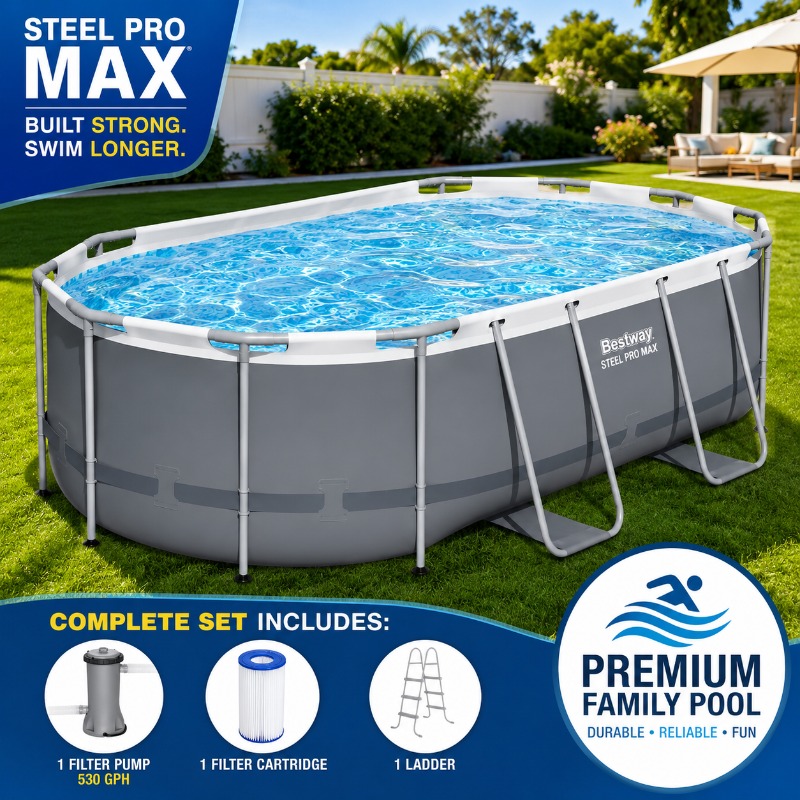 Bestway Steel Pro MAX 14ft x 8 – Pool Ladder Above Ground Bewertung und Preis