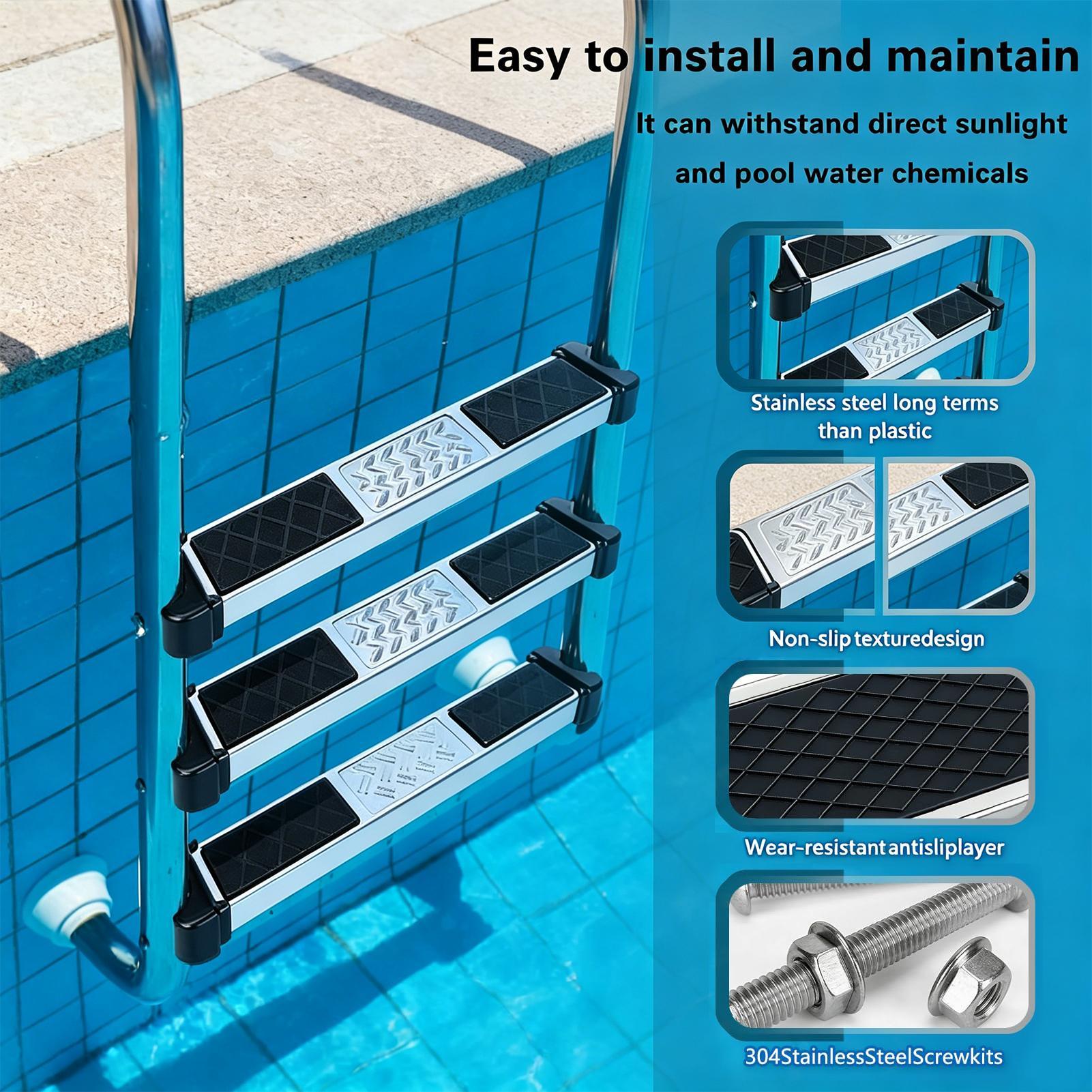 Eingebaute Poolleiterstufen au – Pool Ladder Above Ground Bewertung und Preis