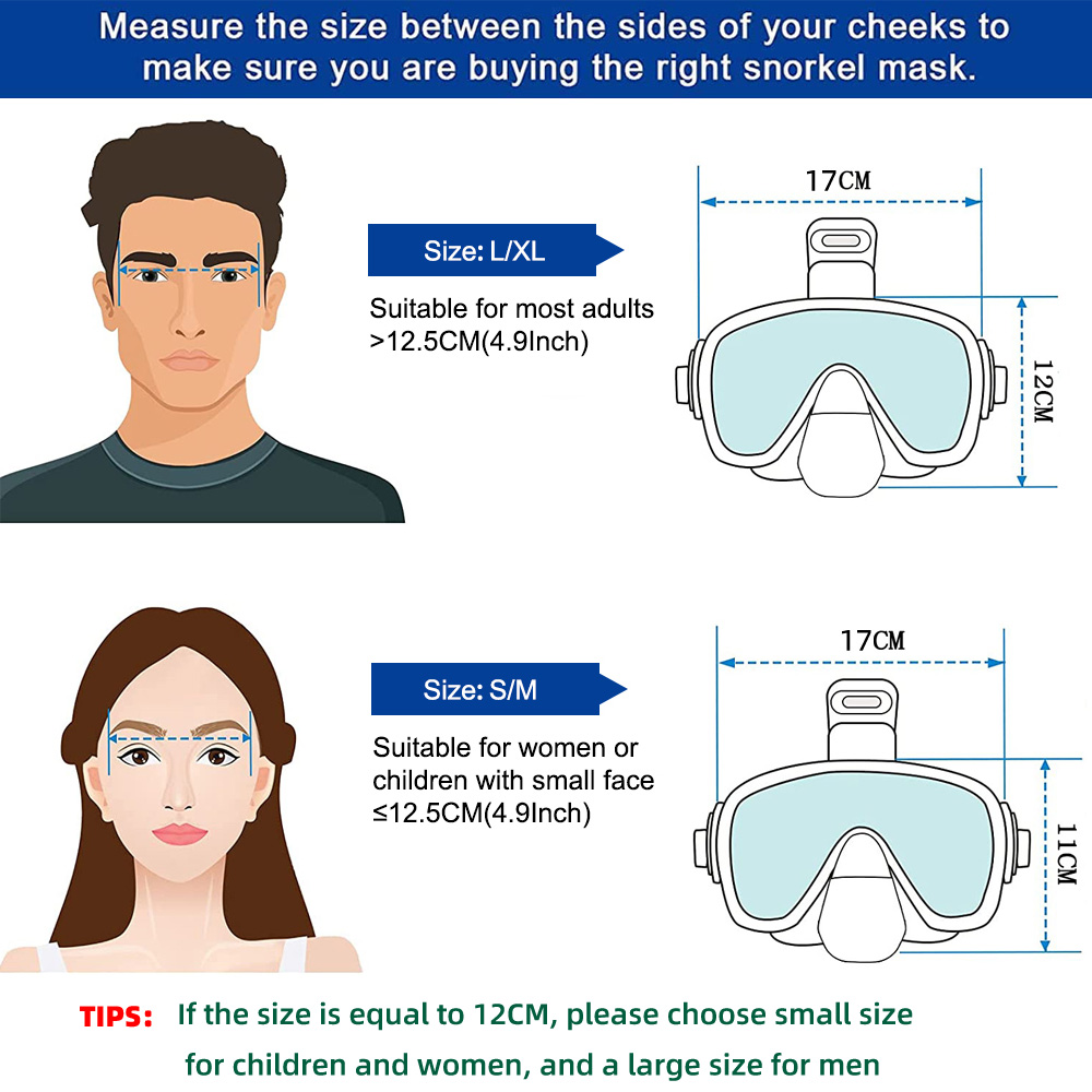 Tauchmasken, faltbares Antibes – Snorkel Mask Full Face Bewertung und Preis
