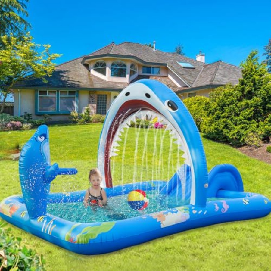 Aufblasbarer Kinderpool für de – Water Slide Inflatable Bewertung und Preis
