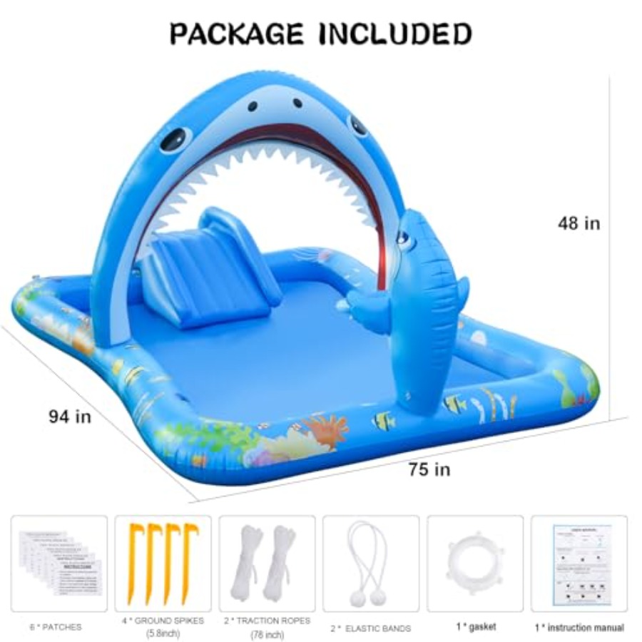 Aufblasbarer Kinderpool für de – Water Slide Inflatable Bewertung und Preis