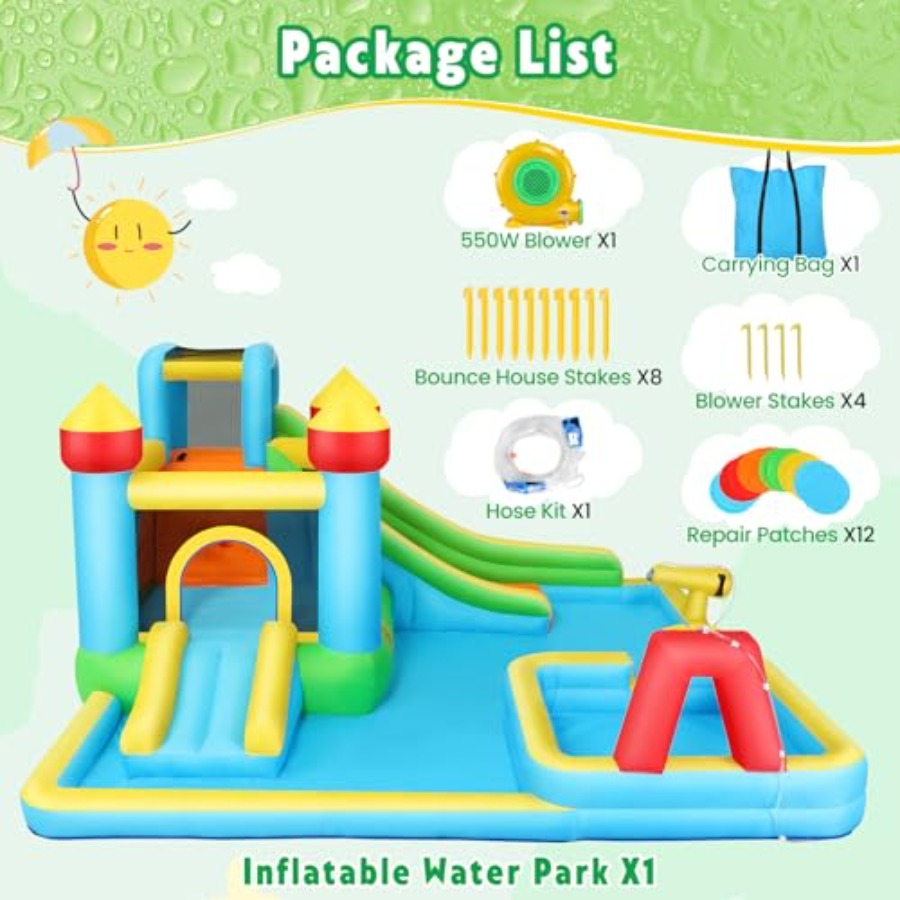 Outdoor/Indoor Hüpfburg Wasser – Water Slide Inflatable Bewertung und Preis