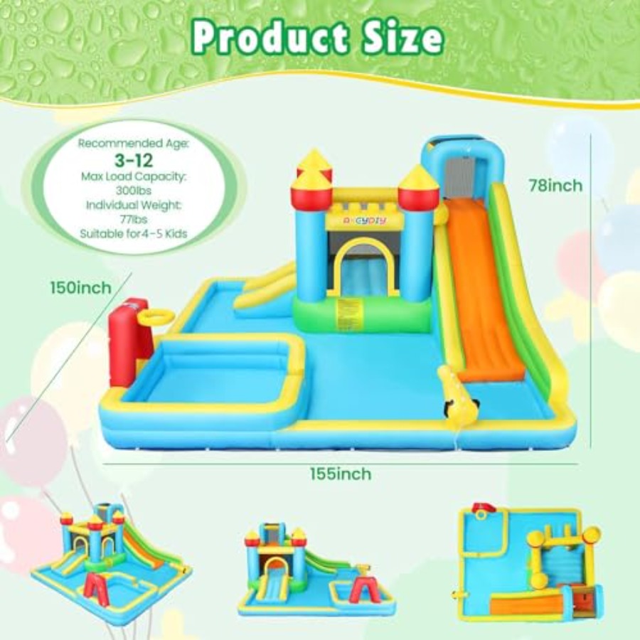 Outdoor/Indoor Hüpfburg Wasser – Water Slide Inflatable Bewertung und Preis