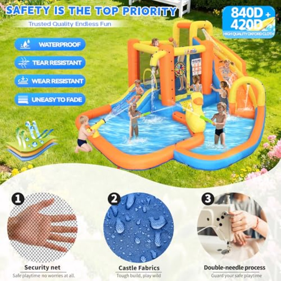 Aufblasbarer Wasserpark für Ki – Water Slide Inflatable Bewertung und Preis