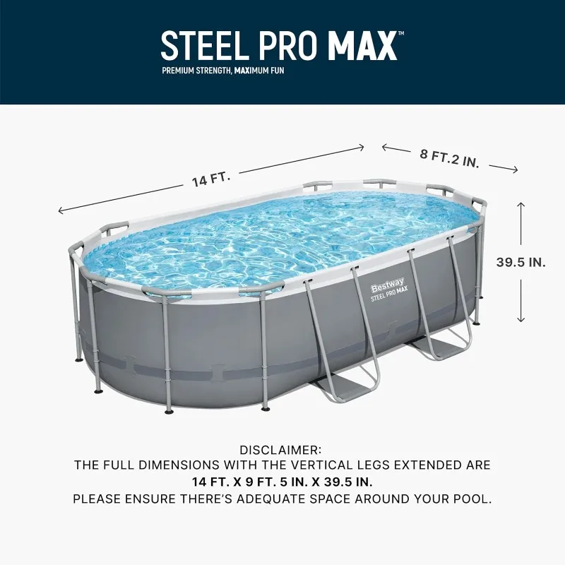 Bestway Steel Pro MAX 14' x 8' – Pool Ladder Above Ground Bewertung und Preis