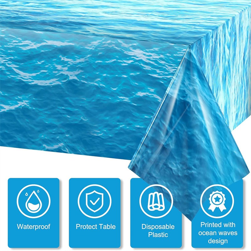 Blaues Ozeanwellen-Muster Einw – Pool Cover Waterproof Bewertung und Preis